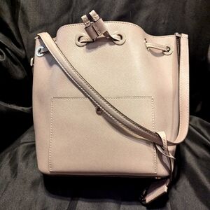 Michael Kohrs Silver Bucket Bag with Strap